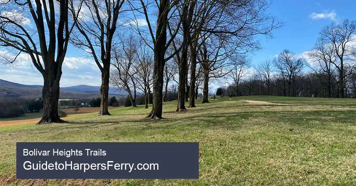 A view of Bolivar Heights Trails just outside of Harpers Ferry.