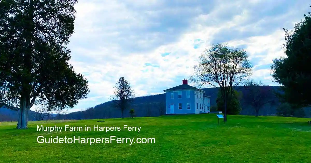 The historical exhibit Murphy Farm at Harpers Ferry National Historical Park.