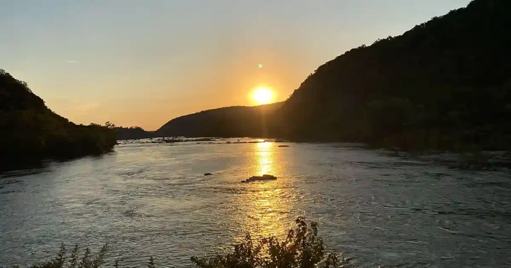 The Point in Harpers Ferry, the confluence of the Shenandoah and Potomac Rivers in Harpers Ferry.