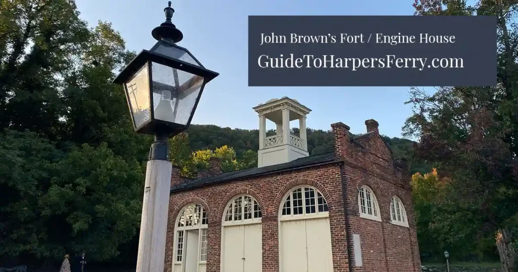 John Brown's Fort in Harpers Ferry. John Brown began a rebellion agains slavery.