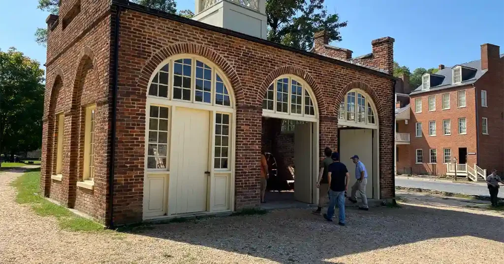 John Brown's Fort exhibit in Harpers Ferry National Historical Park.