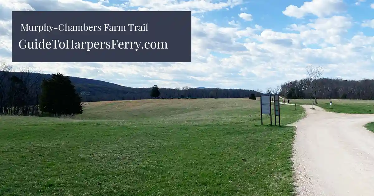 For beautiful hiking in the DC area, hike the Murphy Chambers Farm Trail in Harpers Ferry.
