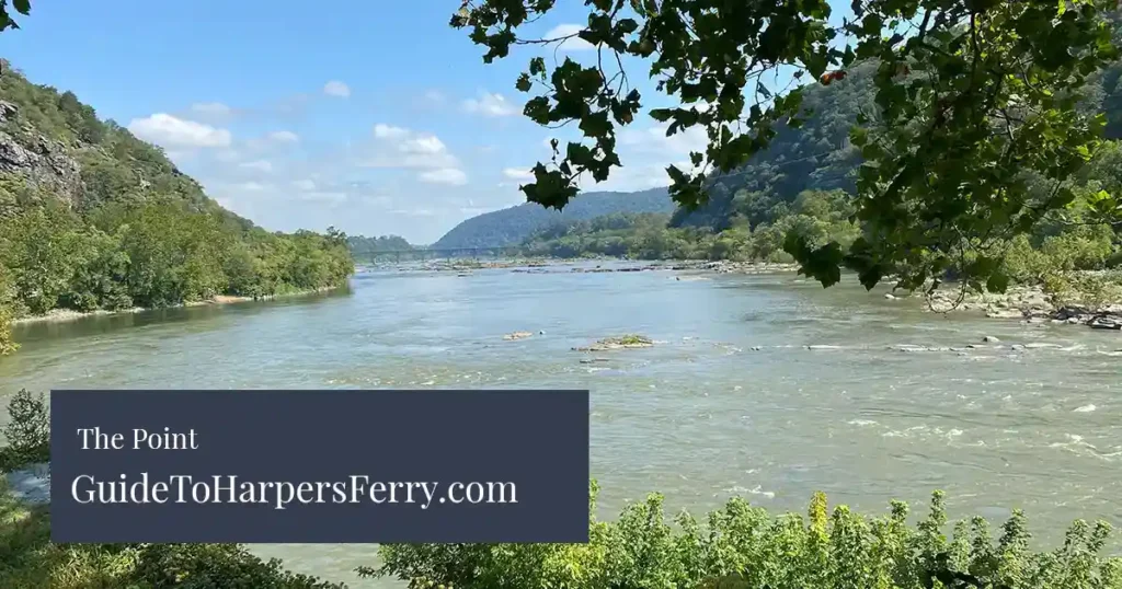The Point in Harpers Ferry at the Potomac and Shenandoah Rivers.