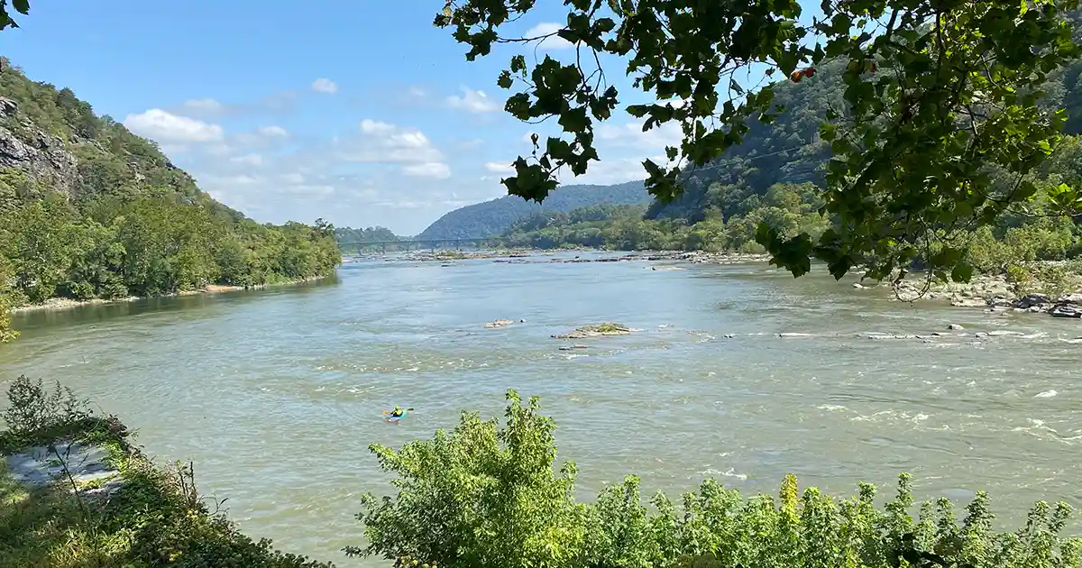 The Point in Harpers Ferry at the Potomac and Shenandoah Rivers.