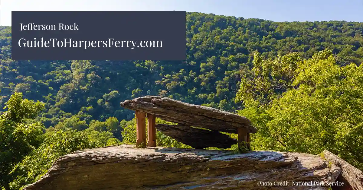 Jefferson Rock in Harpers Ferry.