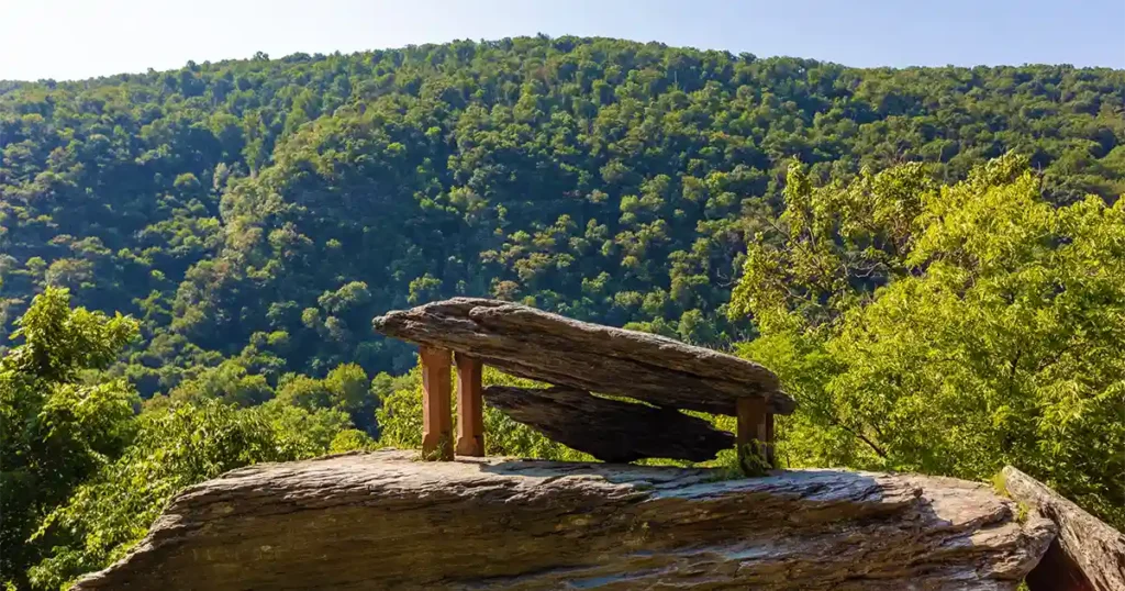 Jefferson Rock in Harpers Ferry.