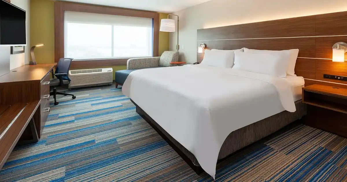 Interior guest room at a modern hotel near Harpers Ferry
