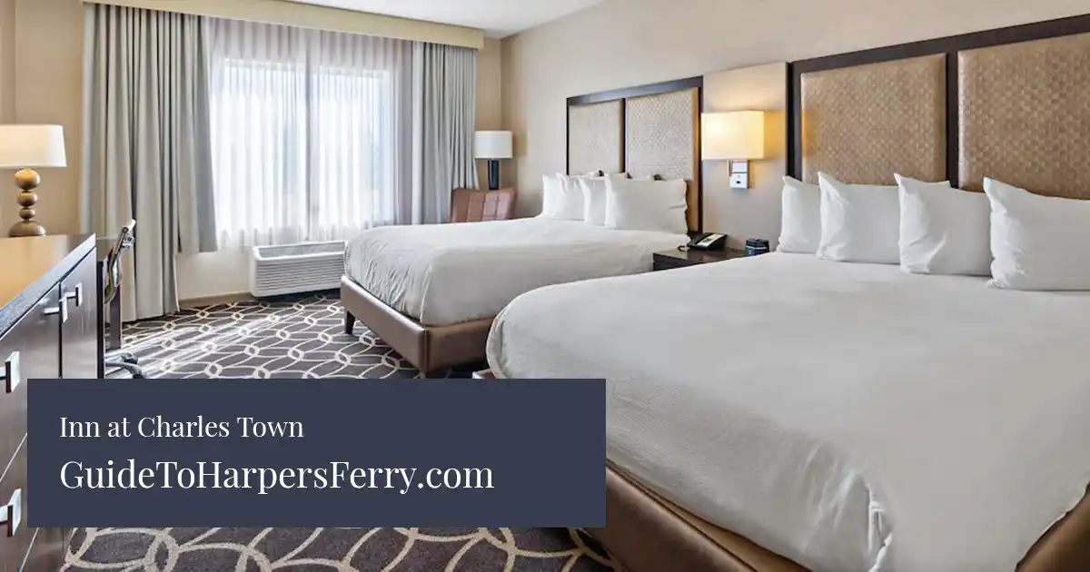 Interior guest room at the casino hotel near Harpers Ferry
