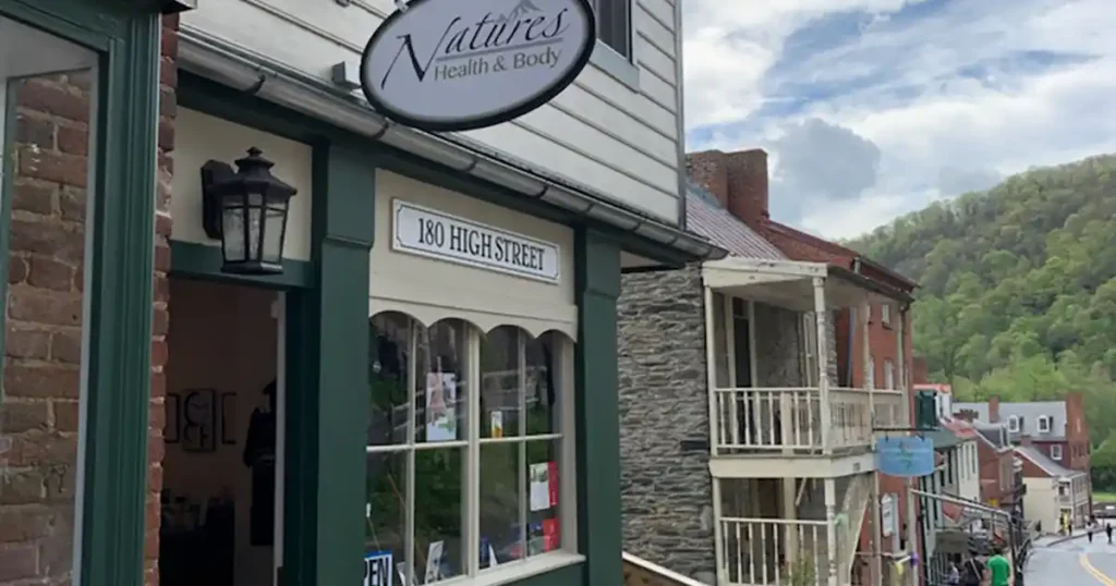 Nature's Health and Body Store Harpers Ferry. Hemp products.
