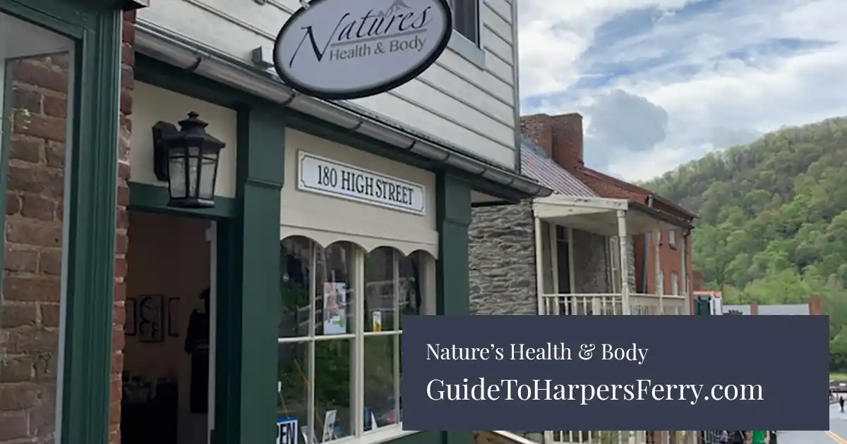 Nature's Health and Body Store Harpers Ferry. Hemp products.