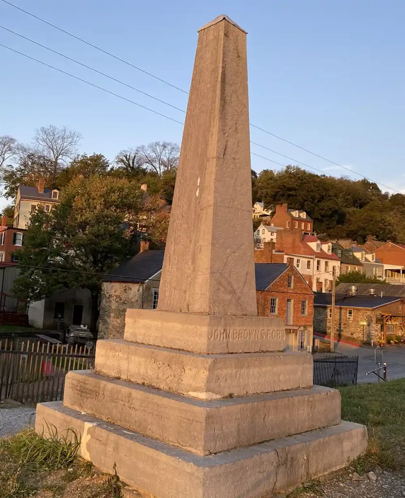 Historical exhibits Harpers Ferry John Brown Fort original location