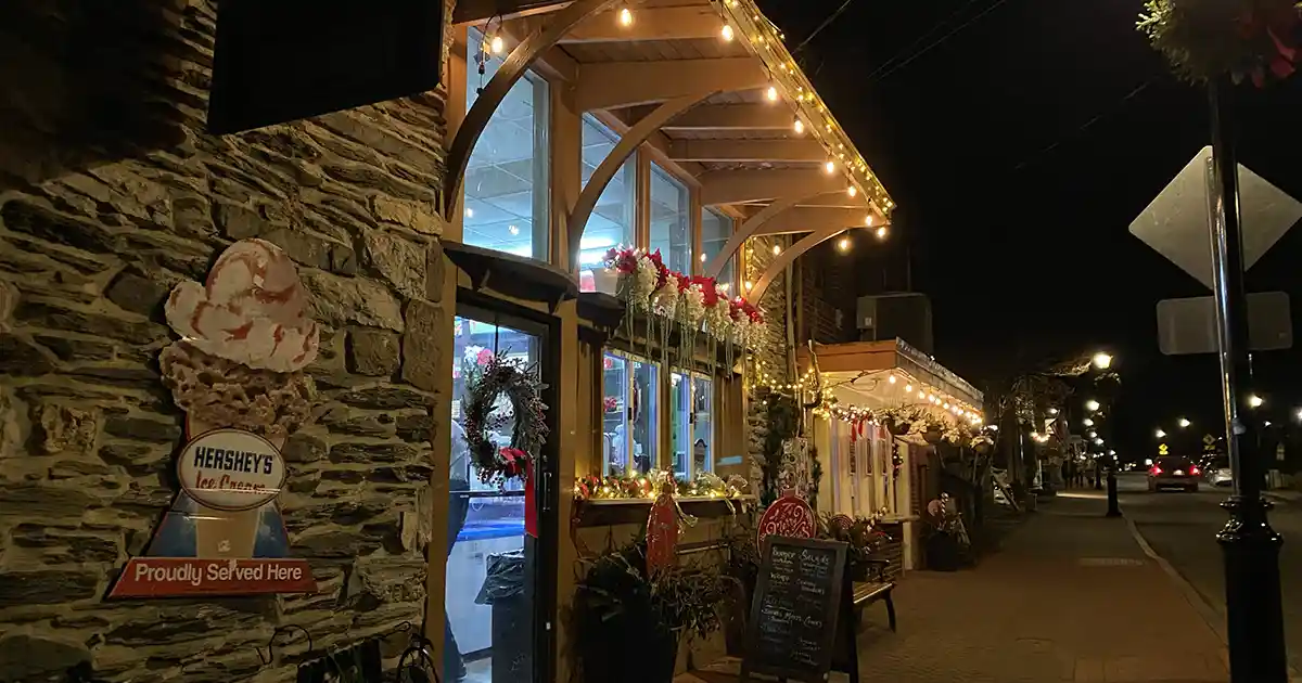Quiet winter evening in Harpers Ferry
