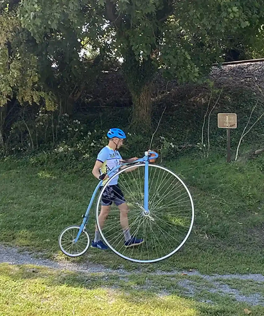 Cyclist in Harpers Ferry