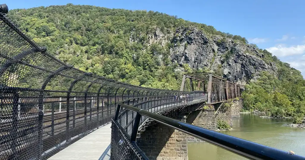 Footbridge to the C&O Canal Towpath Harpers Ferry