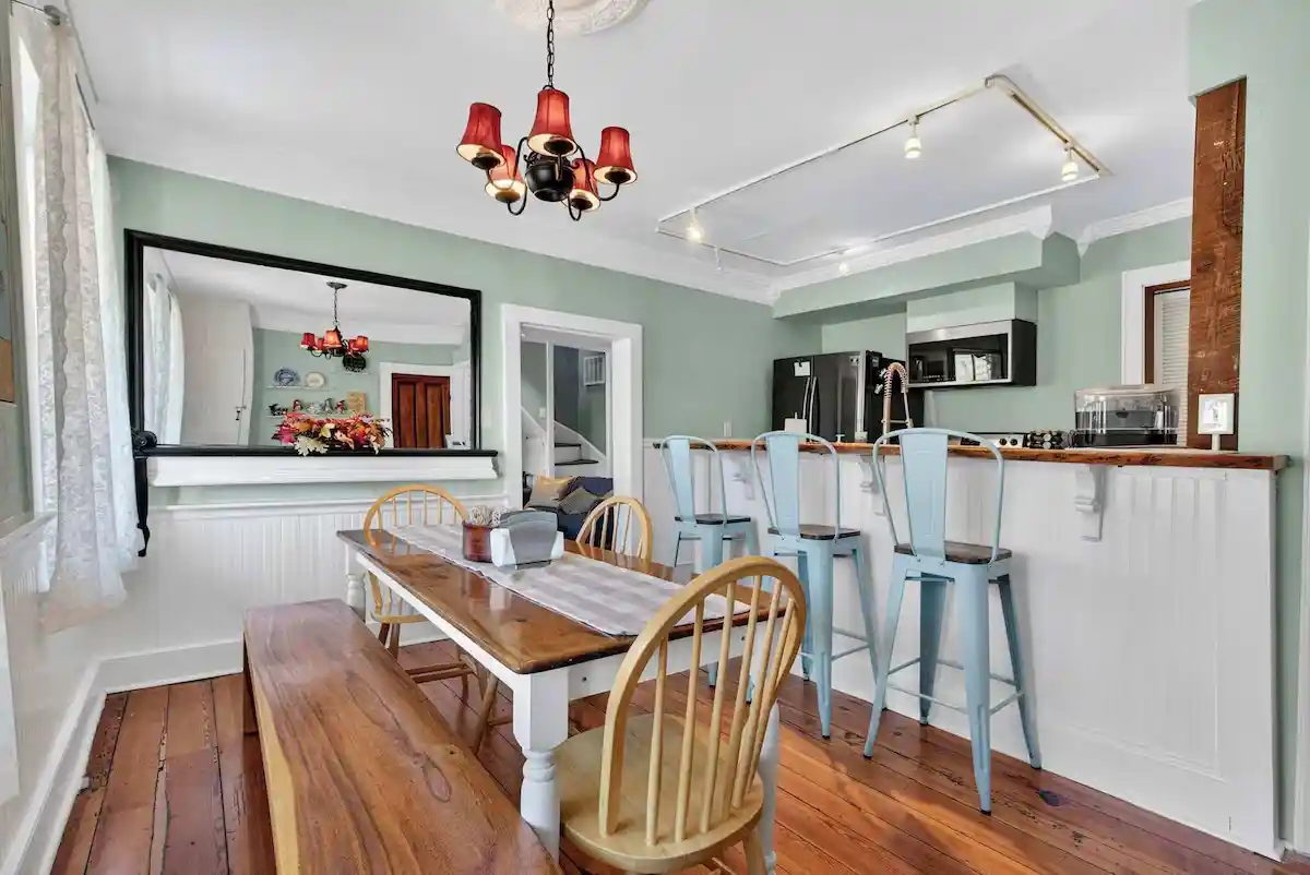 High Street Historic Retreat Vacation Rental | Dining and Kitchen