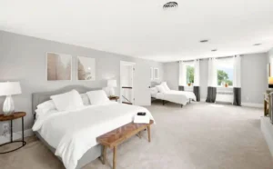Master suite with a view at the Blarney, a rental for large groups in Harpers Ferry.